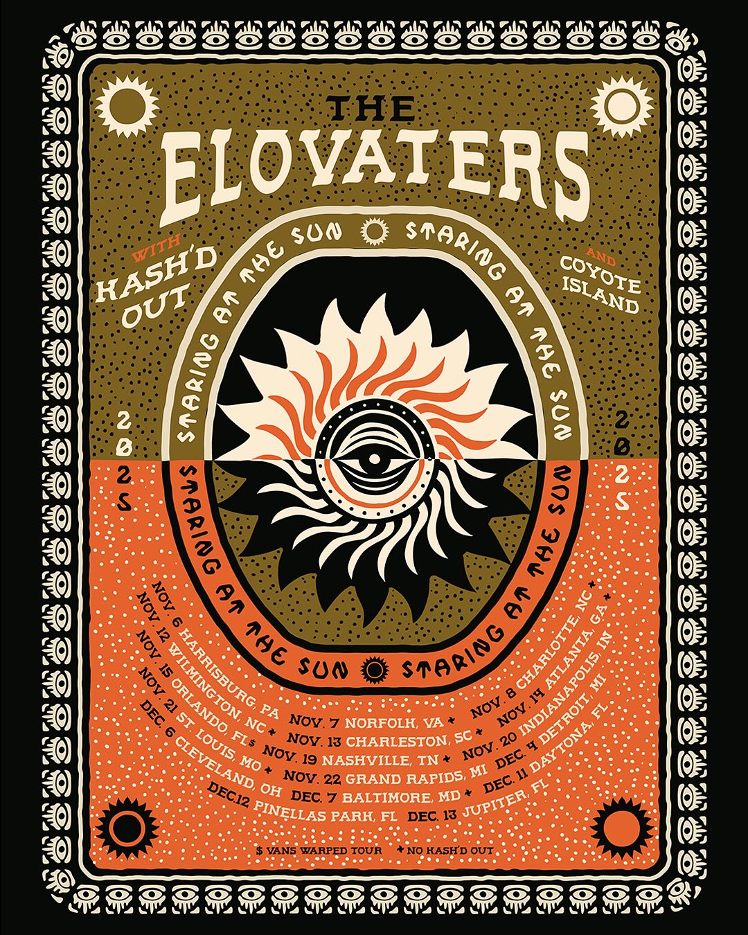 The Elovaters Tour Poster